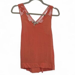 BCBGeneration Orange Strappy Tank Top